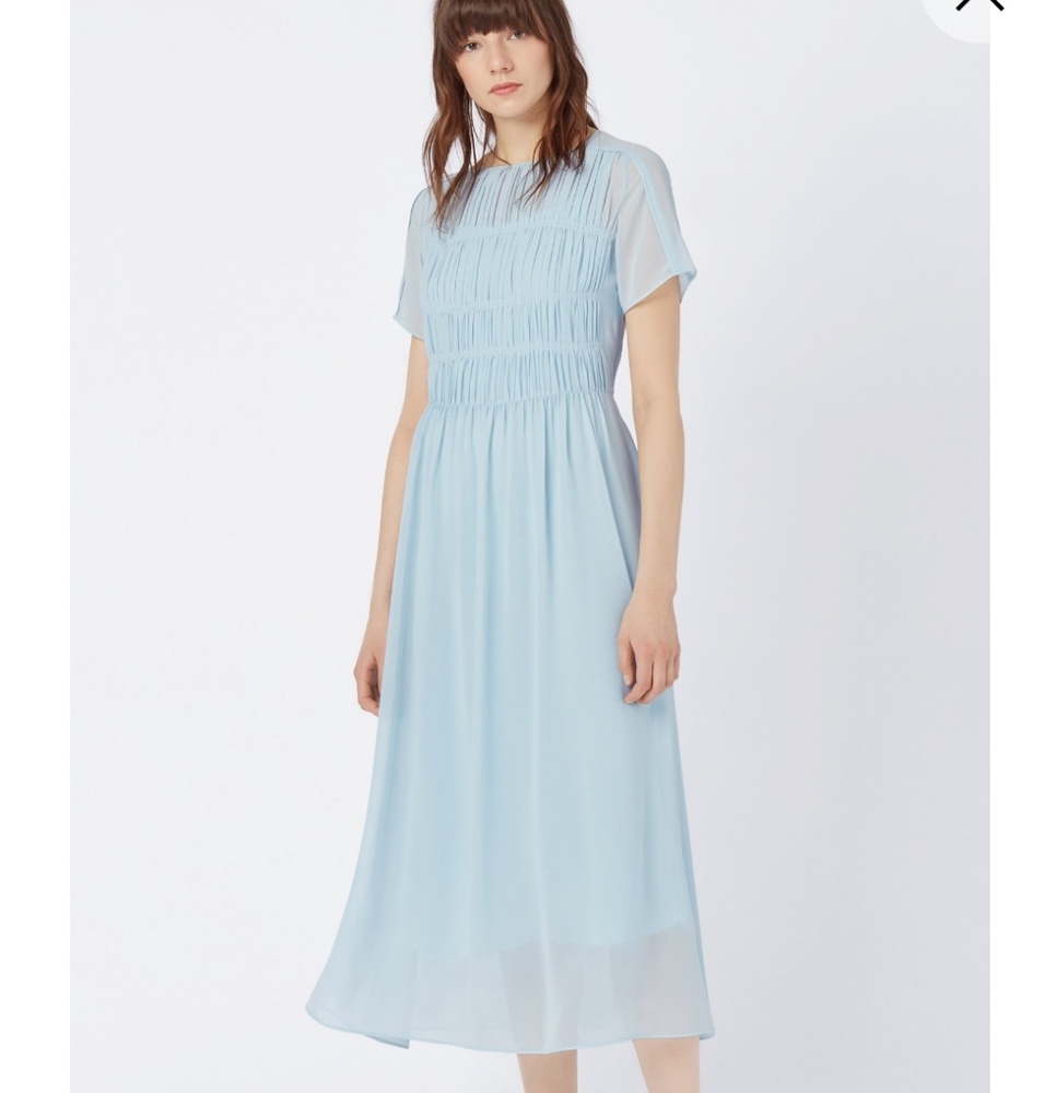 NWOT Hugo boss Relaxed-fit dress japanese chiffon